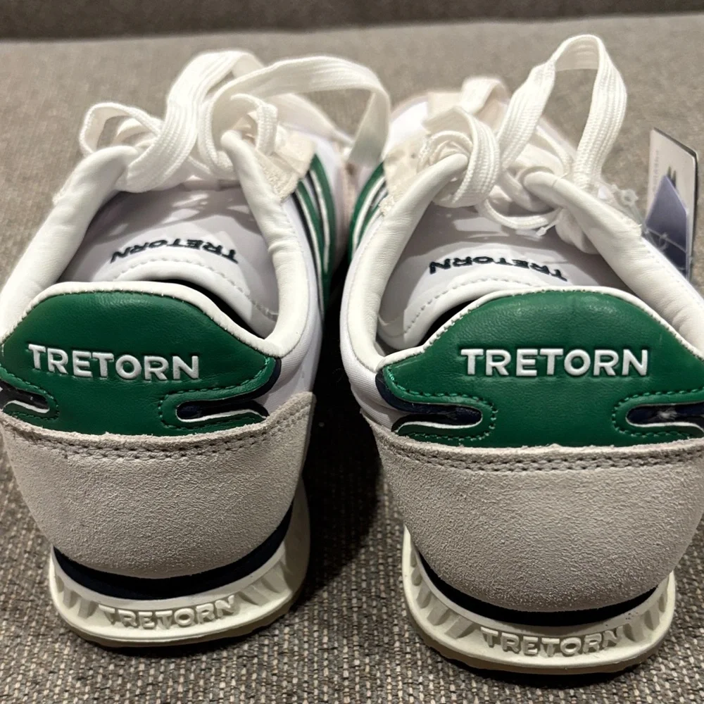 Tretorn Cream and Green Sneakers - Picture 3 of 12